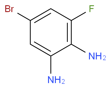 5-bromo-3-fluorobenzene-1,2-diamine_分子结构_CAS_517920-69-3