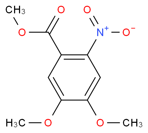 4,5-二甲氧基-2-硝基苯甲酸甲酯_分子结构_CAS_26791-93-5)