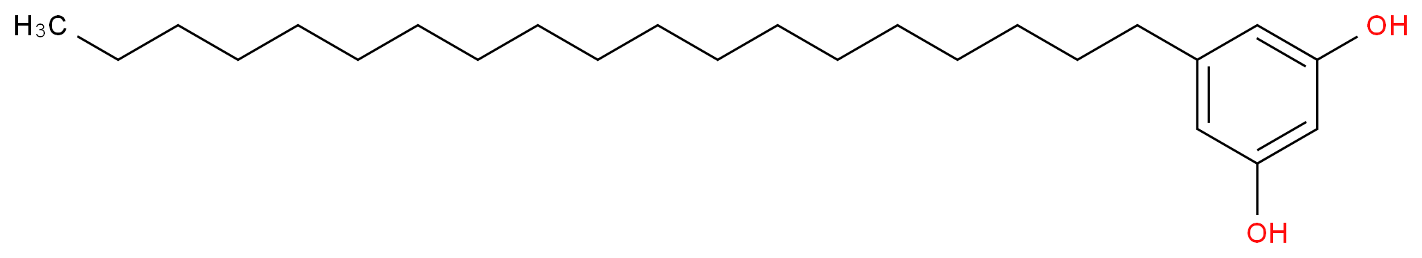 5-nonadecylbenzene-1,3-diol_分子结构_CAS_35176-46-6