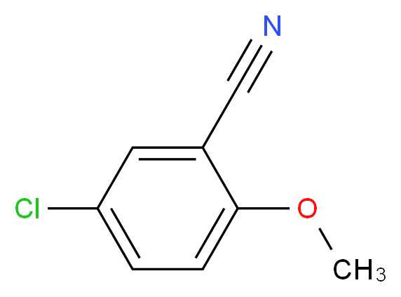 5-chloro-2-methoxybenzonitrile_分子结构_CAS_55877-79-7