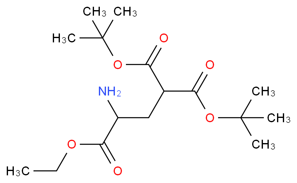 γ-Carboxyglutamic Acid γ,γ-Di-t-butyl 3-Ethyl Ester_分子结构_CAS_73538-32-6)