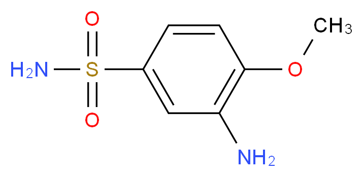 3-amino-4-methoxybenzene-1-sulfonamide_分子结构_CAS_6973-08-6