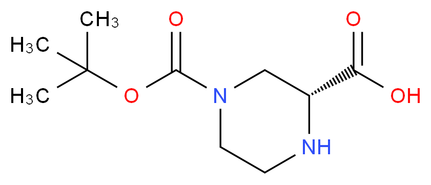 (R)-1-Boc-Piperazine-3-carboxylic acid_分子结构_CAS_192330-11-3)