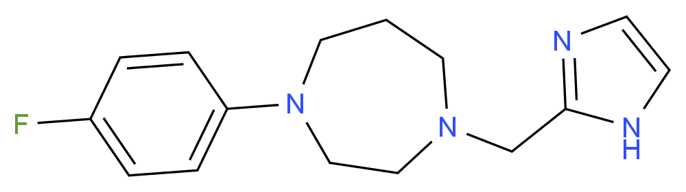 1-(4-fluorophenyl)-4-(1H-imidazol-2-ylmethyl)-1,4-diazepane_分子结构_CAS_)
