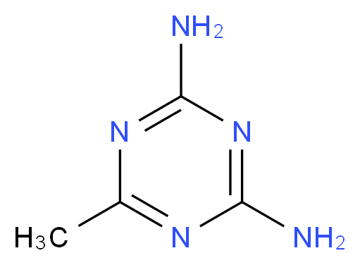 6-methyl-1,3,5-triazine-2,4-diamine_分子结构_CAS_542-02-9