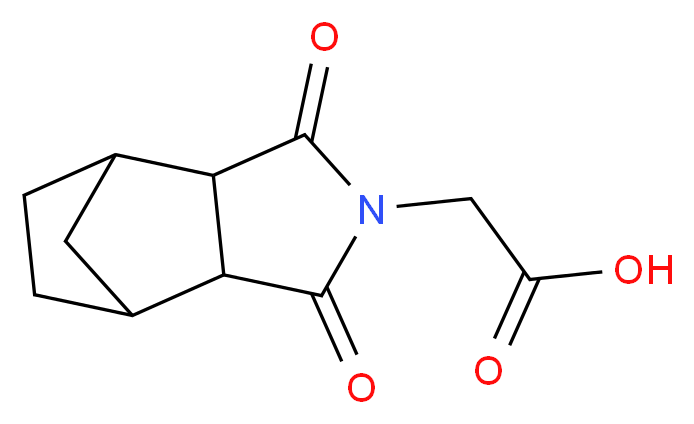 (3,5-Dioxo-4-aza-tricyclo[5.2.1.0*2,6*]dec-4-yl)-acetic acid_分子结构_CAS_26785-97-7)