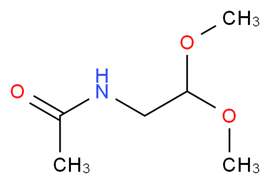 N-(2,2-dimethoxyethyl)acetamide_分子结构_CAS_62005-48-5