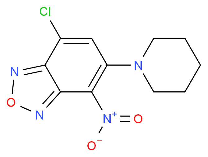 7-Chloro-4-nitro-5-piperidinobenzofurazan_分子结构_CAS_)