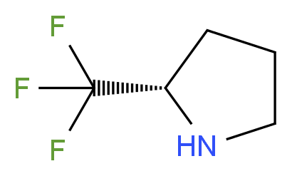 (S)-(+)-2-(三氟甲基)吡咯烷_分子结构_CAS_119580-41-5)