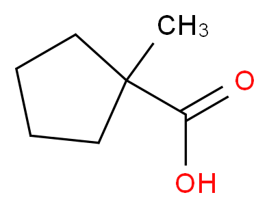 1-methylcyclopentane-1-carboxylic acid_分子结构_CAS_5217-05-0