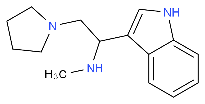 [1-(1H-Indol-3-yl)-2-pyrrolidin-1-yl-ethyl]-methyl-amine_分子结构_CAS_)
