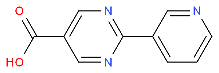 2-(pyridin-3-yl)pyrimidine-5-carboxylic acid_分子结构_CAS_933988-20-6