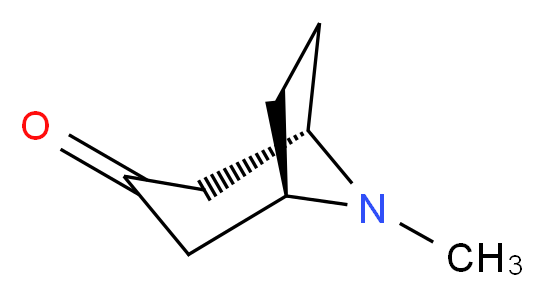(1R,5S)-8-methyl-8-azabicyclo[3.2.1]octan-3-one_分子结构_CAS_532-24-1