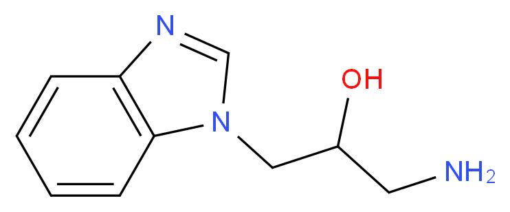 1-amino-3-(1H-1,3-benzodiazol-1-yl)propan-2-ol_分子结构_CAS_109540-56-9