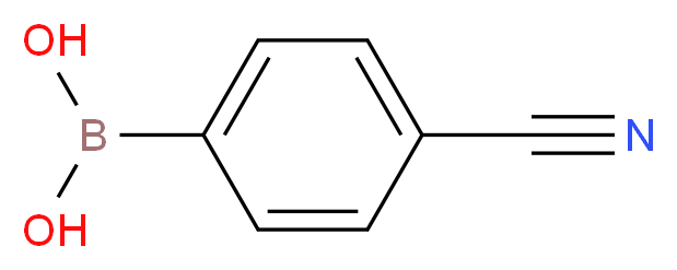 (4-cyanophenyl)boronic acid_分子结构_CAS_126747-14-6