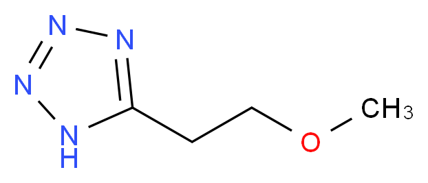 5-(2-methoxyethyl)-1H-1,2,3,4-tetrazole_分子结构_CAS_117889-08-4