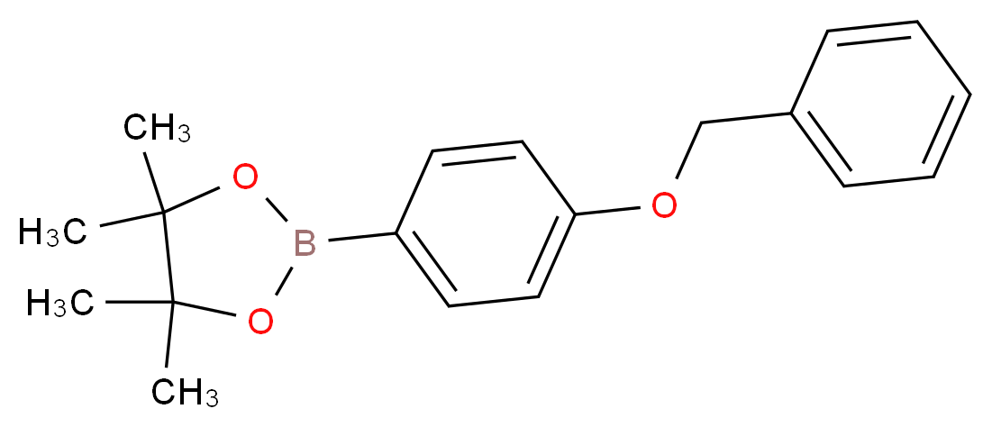 4-Benzyloxyphenylboronic acid pinacol ester_分子结构_CAS_754226-40-9)