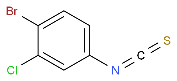 4-Bromo-3-chlorophenyl isothiocyanate_分子结构_CAS_32118-33-5)