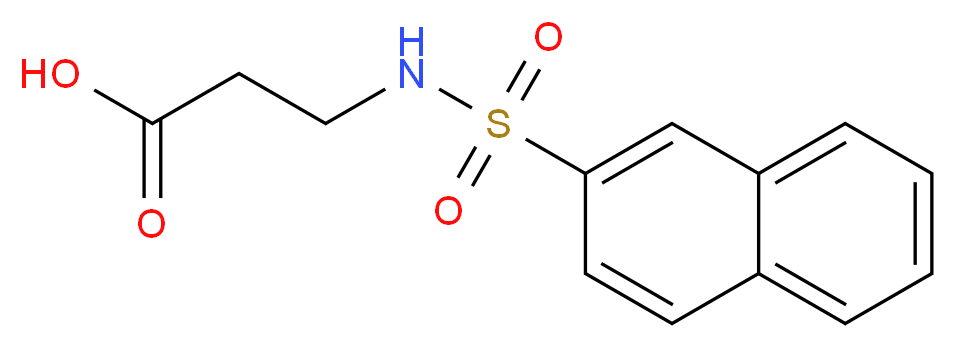 3-[(2-naphthylsulfonyl)amino]propanoic acid_分子结构_CAS_100394-14-7)