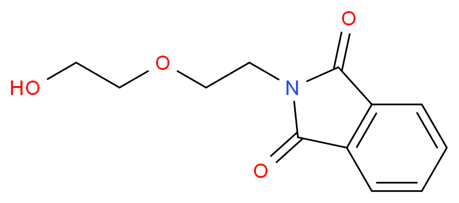 2-[2-(2-hydroxyethoxy)ethyl]-2,3-dihydro-1H-isoindole-1,3-dione_分子结构_CAS_69676-63-7