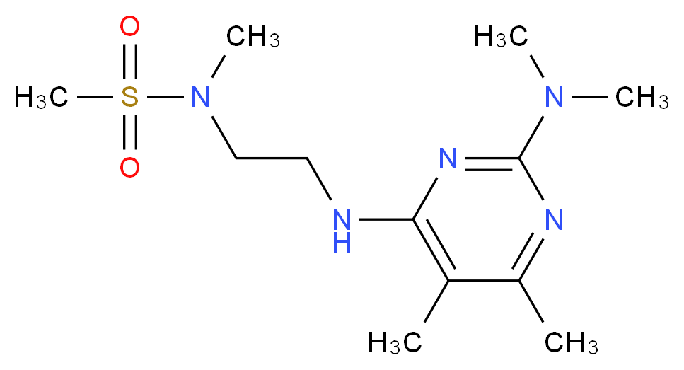 N-(2-{[2-(dimethylamino)-5,6-dimethylpyrimidin-4-yl]amino}ethyl)-N-methylmethanesulfonamide_分子结构_CAS_)
