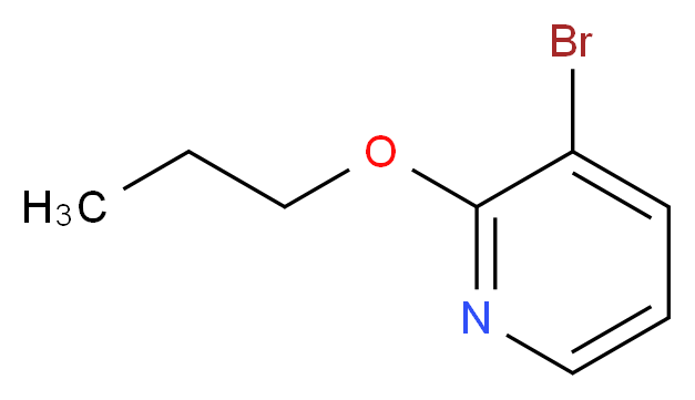 3-bromo-2-propoxypyridine_分子结构_CAS_760207-92-9