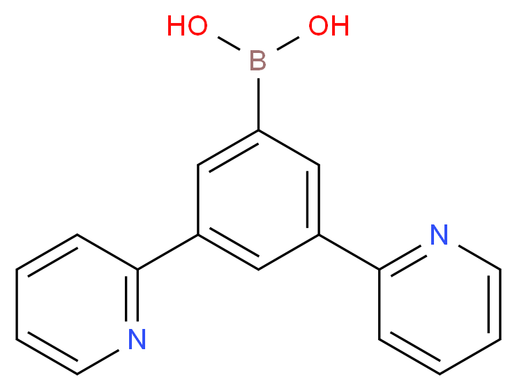 3,5-di(pyridin-2-yl)phenylboronic acid_分子结构_CAS_1070166-11-8)