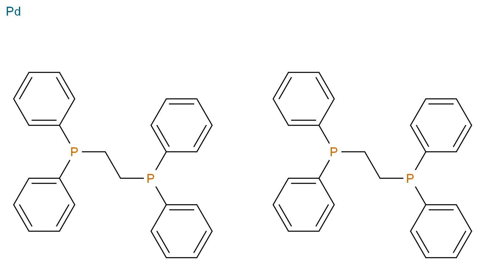 双[1,2-双(二苯基膦基)乙烷]钯(0)_分子结构_CAS_31277-98-2)