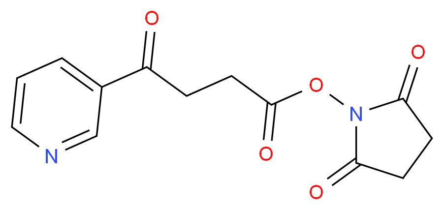 2,5-dioxopyrrolidin-1-yl 4-oxo-4-(pyridin-3-yl)butanoate_分子结构_CAS_1076199-29-5