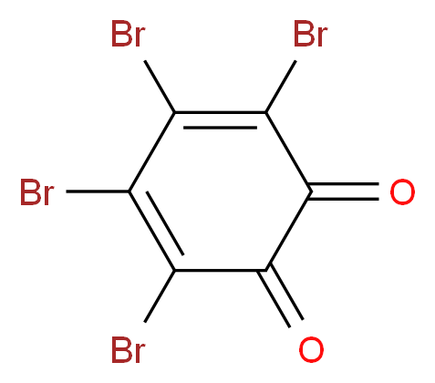 tetrabromocyclohexa-3,5-diene-1,2-dione_分子结构_CAS_2435-54-3