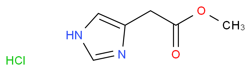 methyl 2-(1H-imidazol-4-yl)acetate hydrochloride_分子结构_CAS_51718-80-0