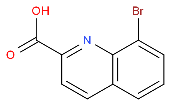 8-bromoquinoline-2-carboxylic acid_分子结构_CAS_914208-15-4