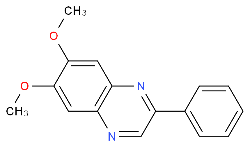 6,7-dimethoxy-2-phenylquinoxaline_分子结构_CAS_146535-11-7