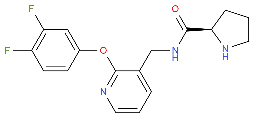 N-{[2-(3,4-difluorophenoxy)pyridin-3-yl]methyl}-D-prolinamide_分子结构_CAS_)