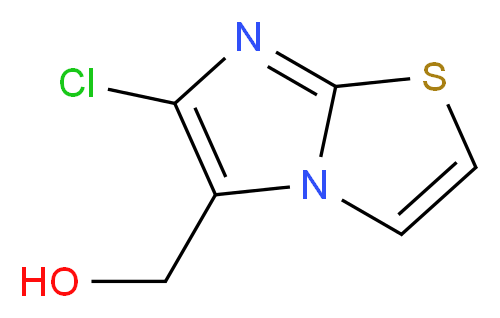 (6-Chloro-imidazo[2,1-b]thiazol-5-yl)-methanol_分子结构_CAS_24918-13-6)