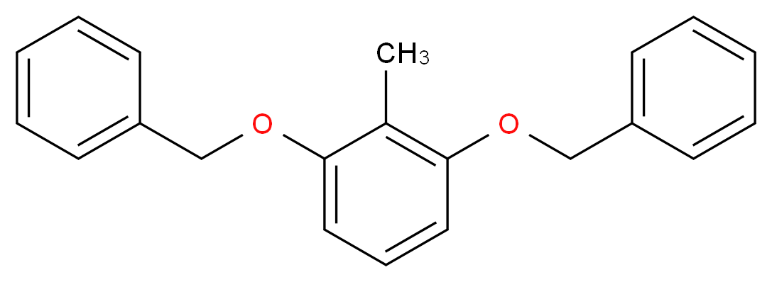 2,6-二苄氧基甲苯_分子结构_CAS_124317-11-9)