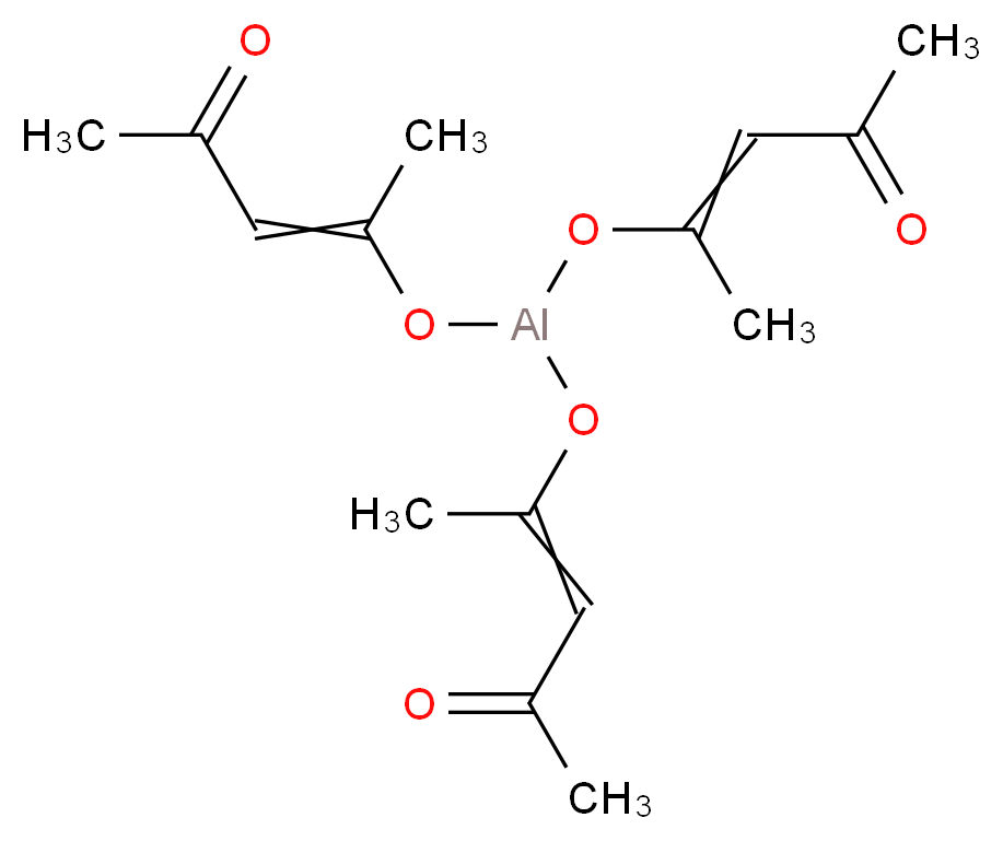 乙酰丙酮铝_分子结构_CAS_13963-57-0)