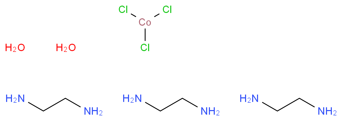 tris(ethane-1,2-diamine) trichlorocobalt dihydrate_分子结构_CAS_207802-43-5