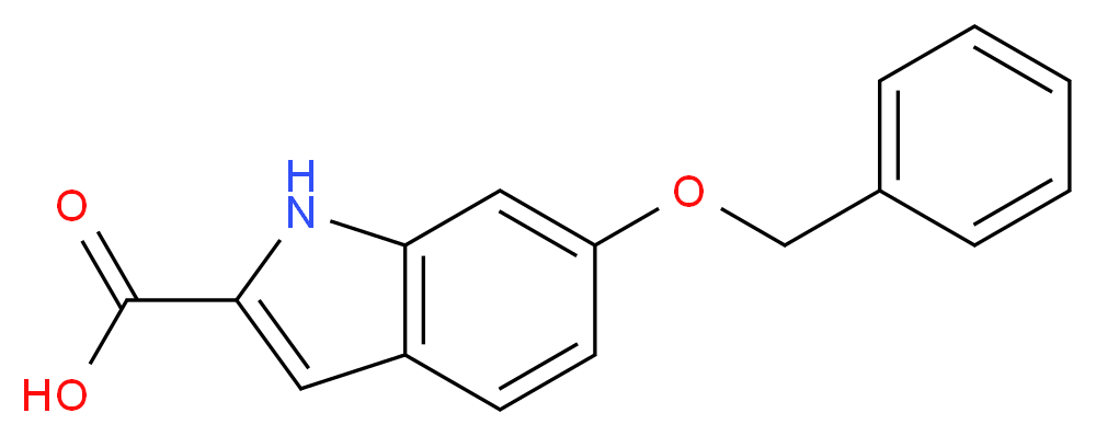 6-(benzyloxy)-1H-indole-2-carboxylic acid_分子结构_CAS_40047-22-1