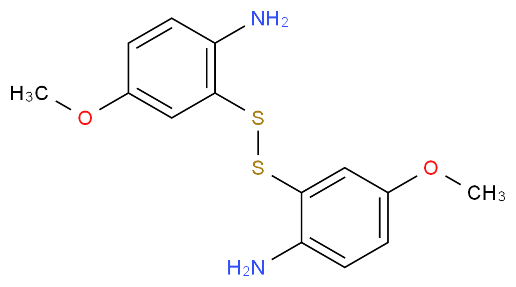 2-[(2-Amino-5-methoxyphenyl)dithio]-4-methoxyaniline_分子结构_CAS_)