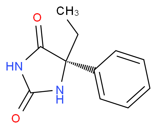 S-(+)-N-Desmethyl Mephenytoin_分子结构_CAS_65567-34-2)