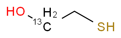 2-巯基乙醇-1-13C_分子结构_CAS_286013-19-2)