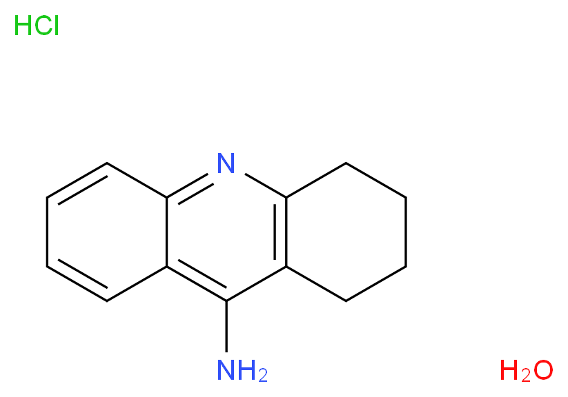 9-Amino-1,2,3,4-tetrahydroacridine hydrochloride hydrate_分子结构_CAS_)