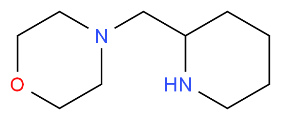 4-(piperidin-2-ylmethyl)morpholine_分子结构_CAS_81310-58-9