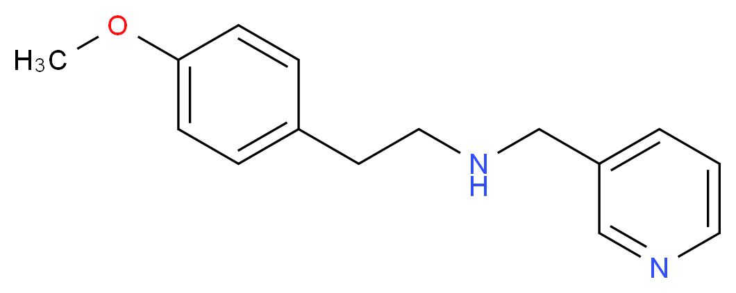 [2-(4-methoxyphenyl)ethyl](pyridin-3-ylmethyl)amine_分子结构_CAS_331970-95-7