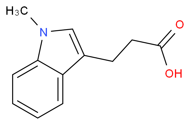 3-(1-methyl-1H-indol-3-yl)propanoic acid_分子结构_CAS_)