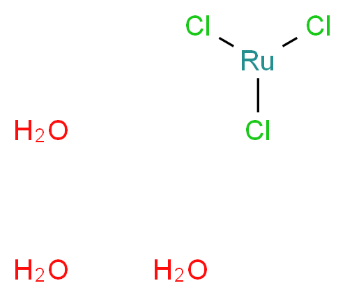 trichlororuthenium trihydrate_分子结构_CAS_13815-94-6