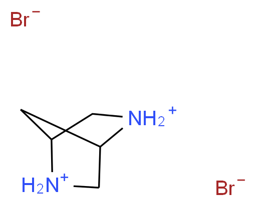 2,5-diazabicyclo[2.2.1]heptane-2,5-diium dibromide_分子结构_CAS_132747-20-7