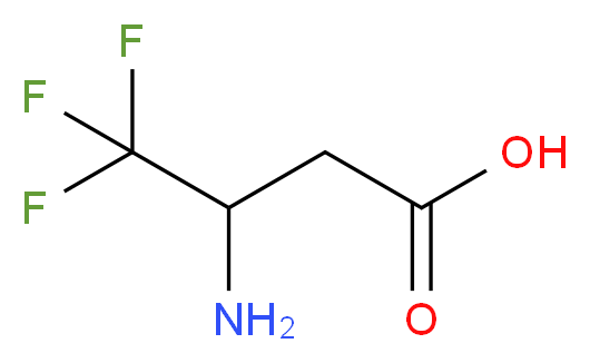 3-amino-4,4,4-trifluorobutanoic acid_分子结构_CAS_584-20-3