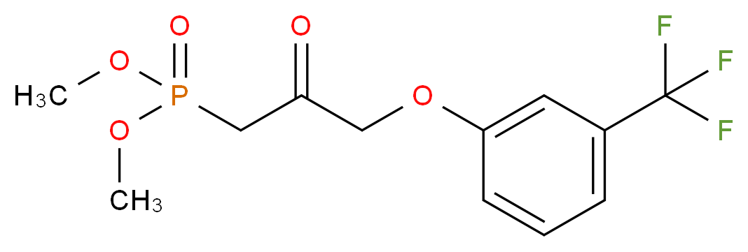 dimethyl {2-oxo-3-[3-(trifluoromethyl)phenoxy]propyl}phosphonate_分子结构_CAS_54094-19-8